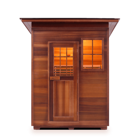 Enlighten Dry Traditional Sauna MoonLight - 3 Slope - 3 Person Outdoor Sauna