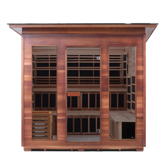Enlighten Full Spectrum Infrared Sauna DIAMOND - 8 Slope - 8 Person Outdoor Sauna