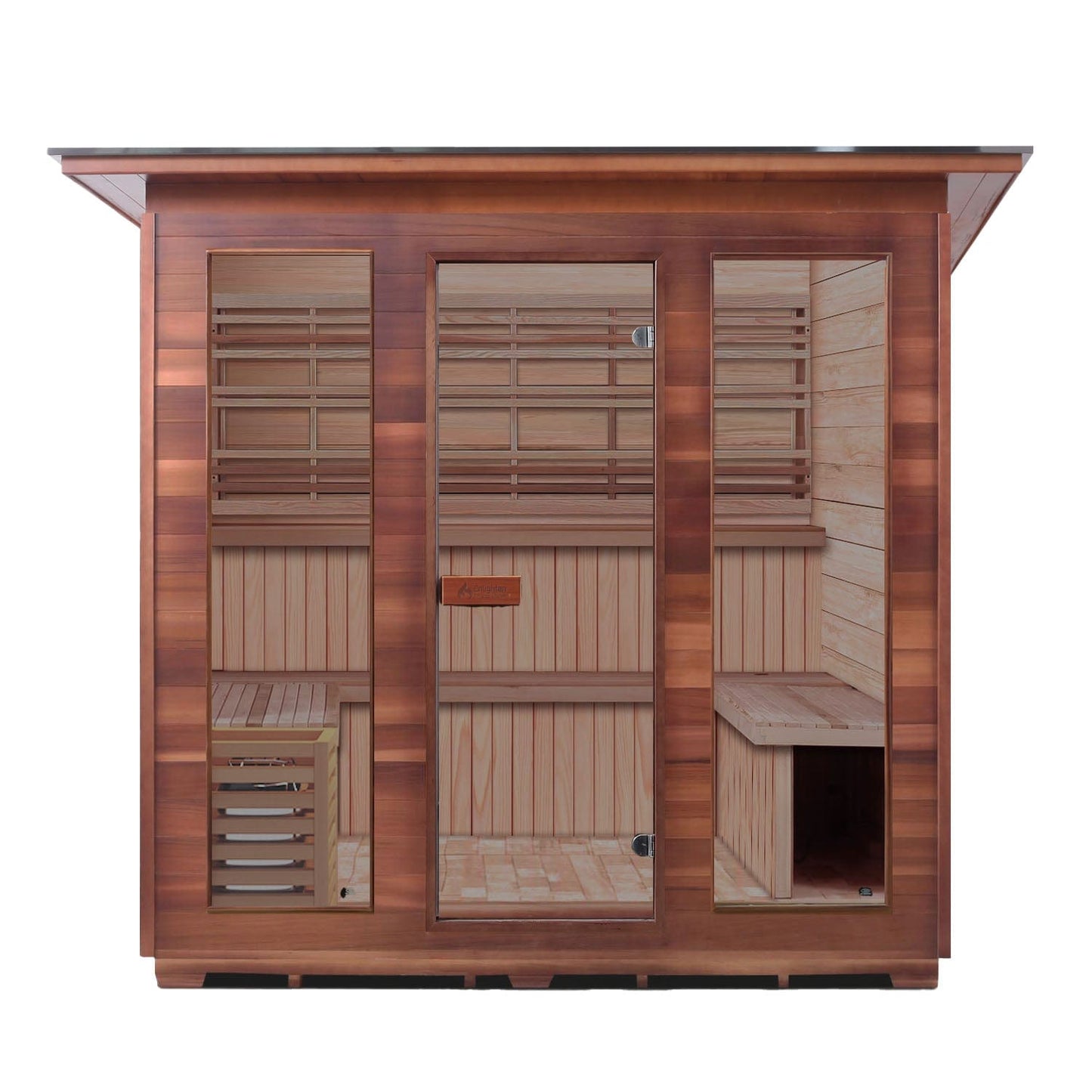 Enlighten Dry Traditional Sauna SUNRISE - 8 Slope - 8 Person Outdoor Sauna