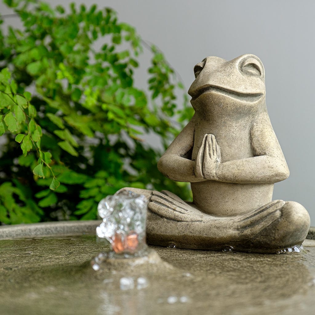 Campania International Yoga Frog Fountain - FT-374