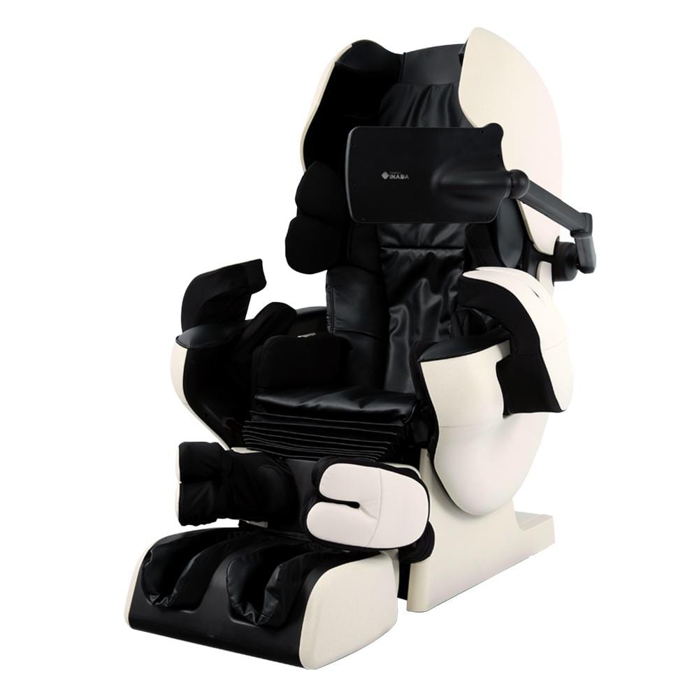 Inada Robo Ivory w/ Black / Curbside Delivery - Free / 3 Year(Parts/Labor) & 5 Year(Parts Only) - Free titan-chair