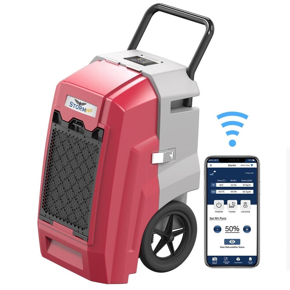Dehumidifiers Alorair Storm Pro Smart Wifi Dehumidifier Red Alorair