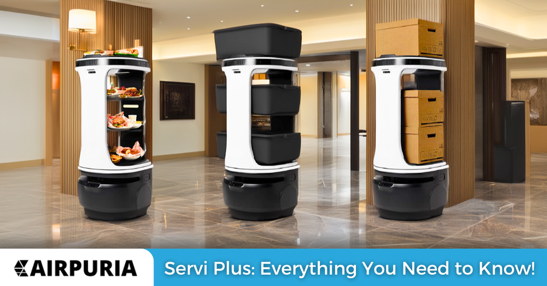 Image of the Servi Plus Robot, available at Airpuria.com.