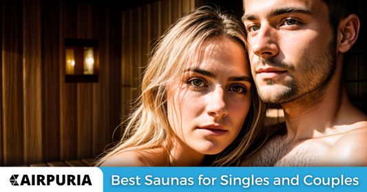 An image of a couple inside an outdoor sauna to help you decide which of the best outdoor saunas is right for you.
