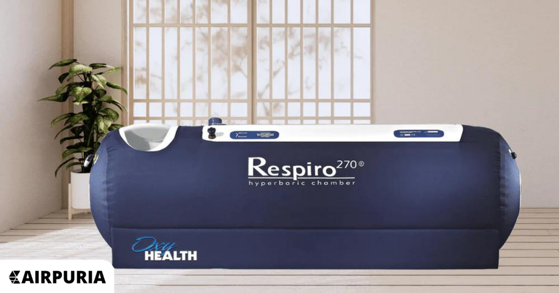 Image of Hyperbaric Oxygen Chambers for Sale at affordable prices from Airpuria for health improvement and medical treatment.