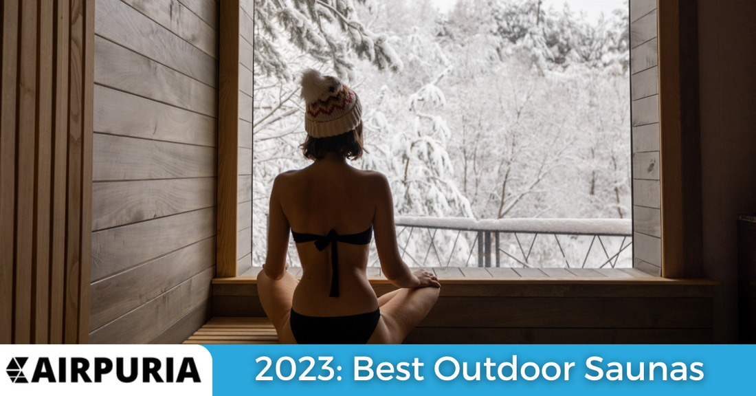 Image of a beautiful outdoor sauna to illustrate Airpuria's ranking of the best outdoor saunas for 2023.