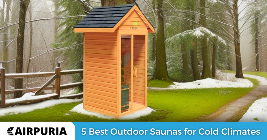 An image of Nature Saunas offered by Airpuria, one of the best outdoor saunas for cold climates.