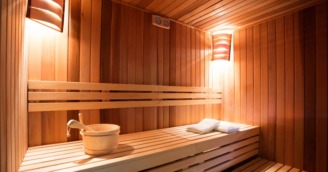 Image showing a modern indoor sauna setup.