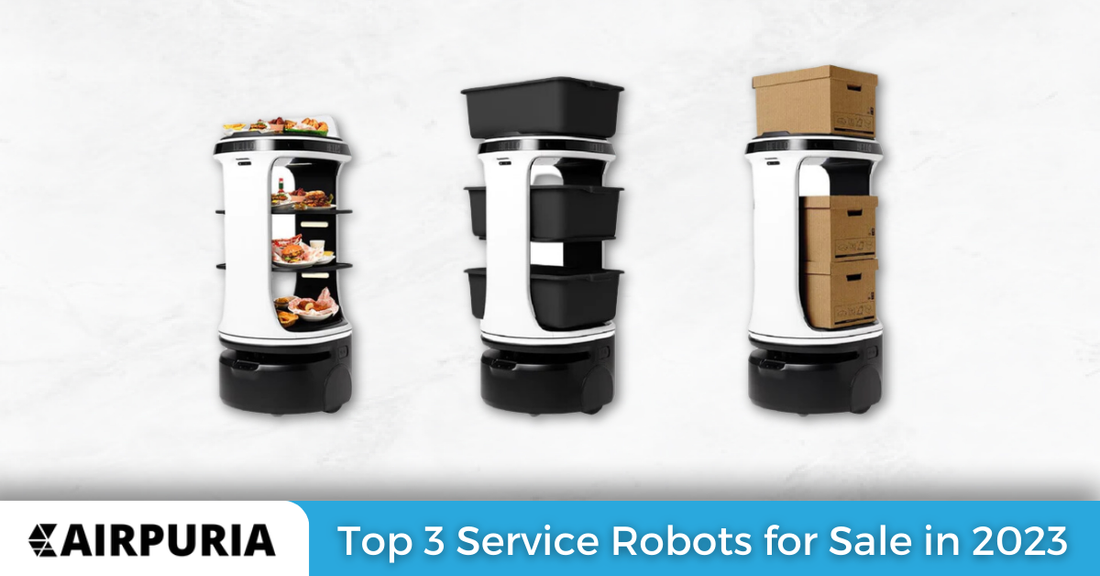 An image of the top 3 Servi service robots for sale offered by Airpuria.