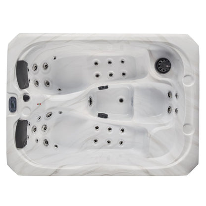 Luxury Spas Largo 3-person Hot Tub (WS-696-CG) - Cloud Gray