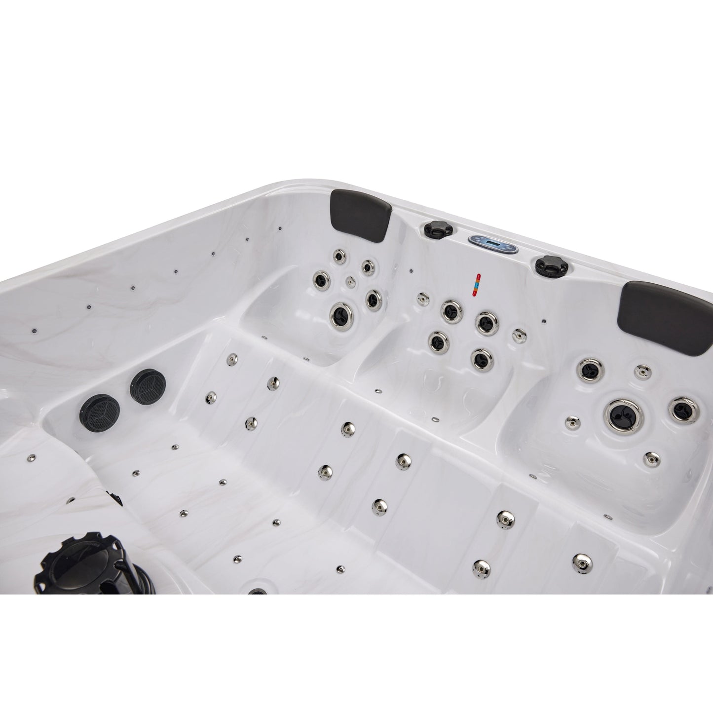 Luxury Spas Social 5 Person Hot Tub (WS-297) - Cloud Gray