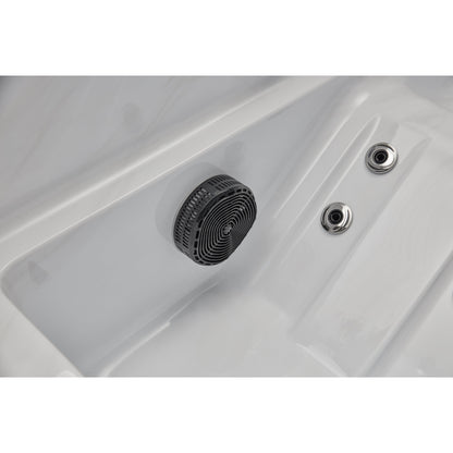 Luxury Spas Riley 3-person Hot Tub (WS-291-CG) - Cloud Gray