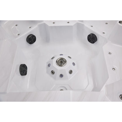 Luxury Spas Galley 5-person Hot Tub (WS-008) - Cloud Gray