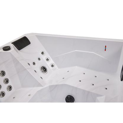 Luxury Spas Galley 5-person Hot Tub (WS-008) - Cloud Gray