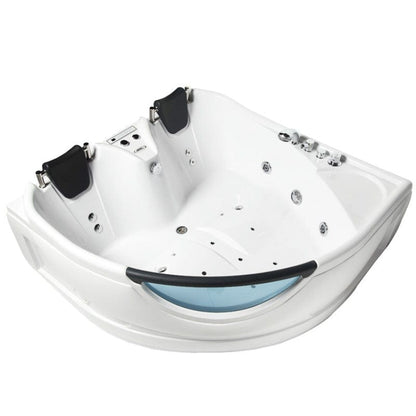 Mesa BT-150150 60" Corner Air/Whirlpool Combination Bathtub