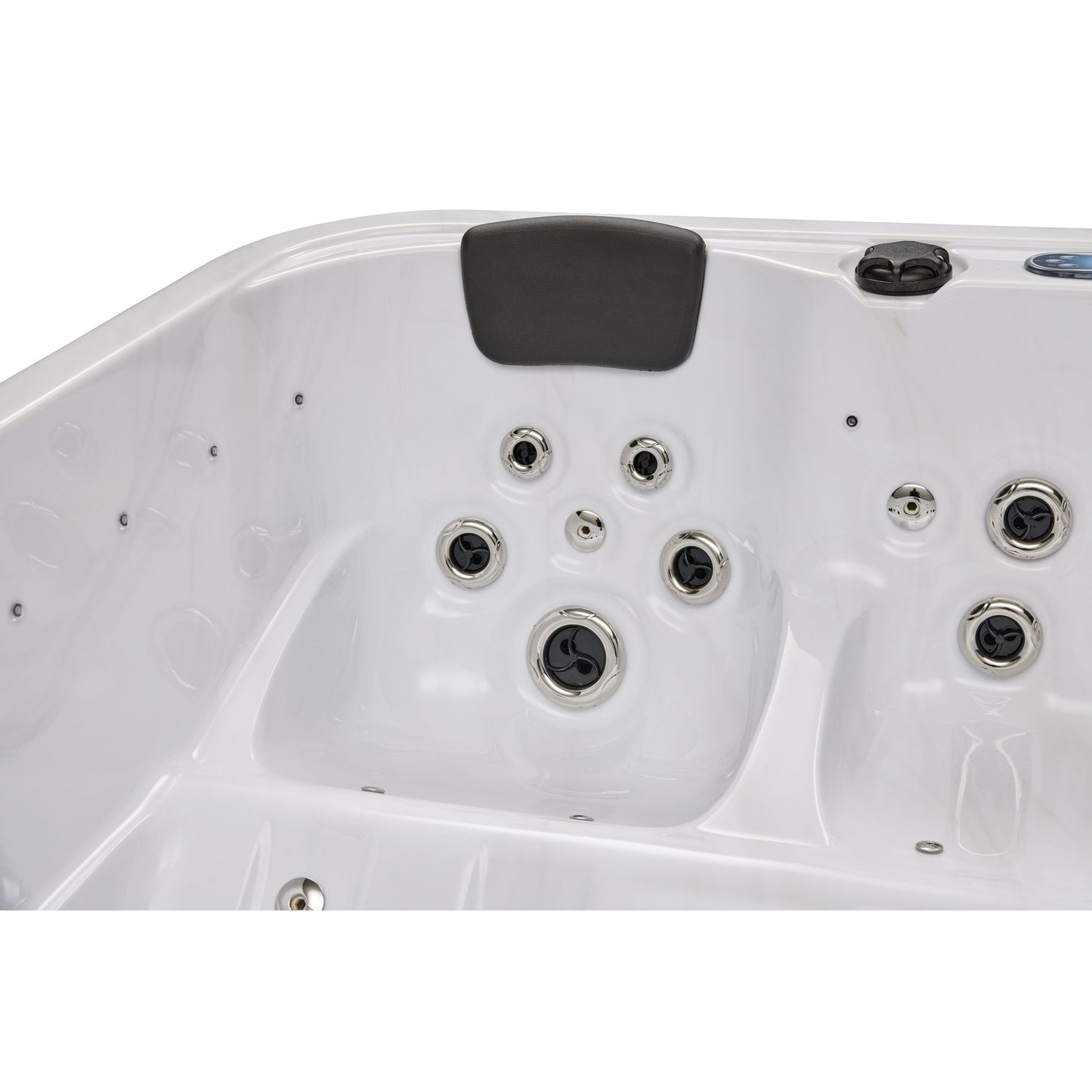 Luxury Spas Social 5 Person Hot Tub (WS-297) - Cloud Gray