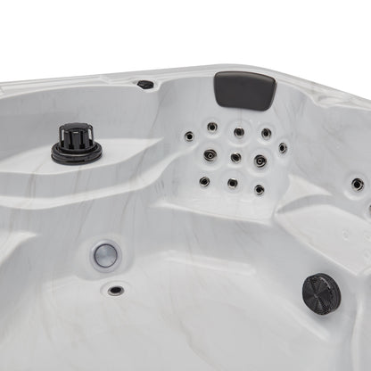 Luxury Spas Denali 7-person Hot Tub (WS-299 CG) - Cloud Gray