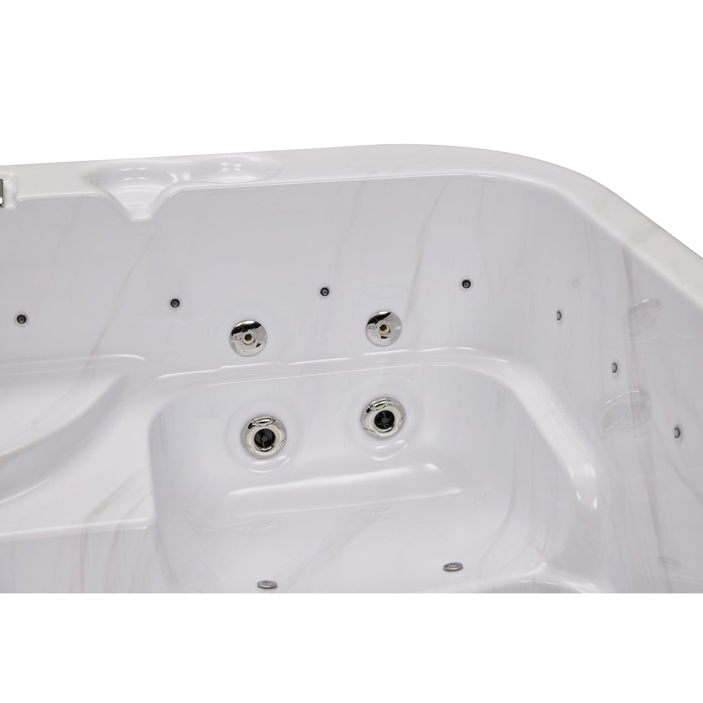 Luxury Spas Social 5 Person Hot Tub (WS-297) - Cloud Gray