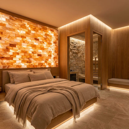 Himalayan Pink Salt Tiles 8x4x1 – Pack of 50 Natural Salt Bricks