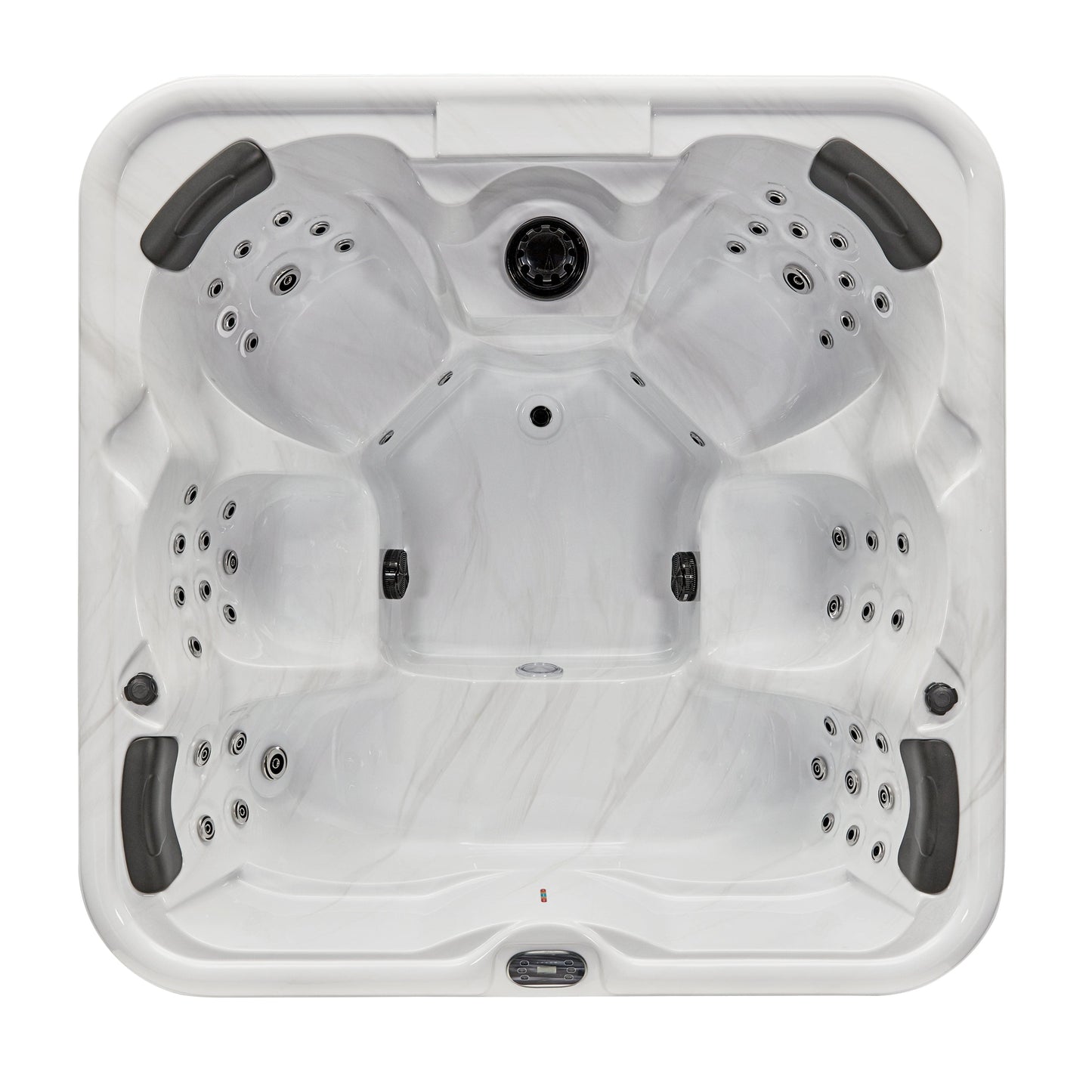 Luxury Spas Eclipse 6 Person Hot Tub With Bluetooth (WS-192-CG) - Pearl Gray