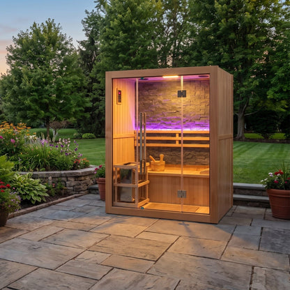 Sunray Westlake 3-Person Indoor Traditional Sauna with 6kW Harvia Heater