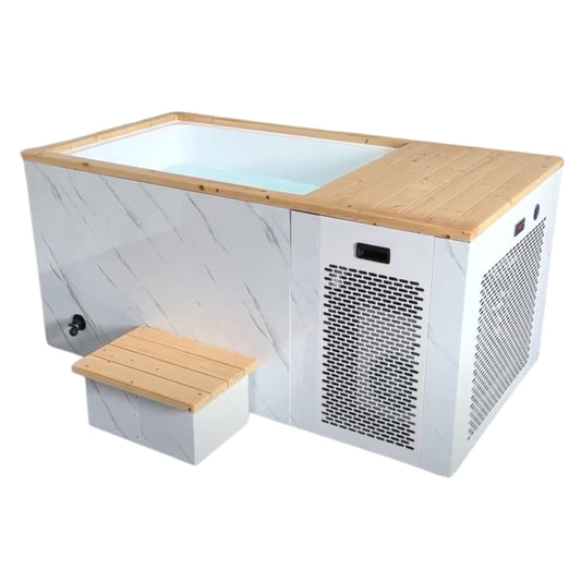 Luxury Spas 1 Person Cold Plunge Platinum - White