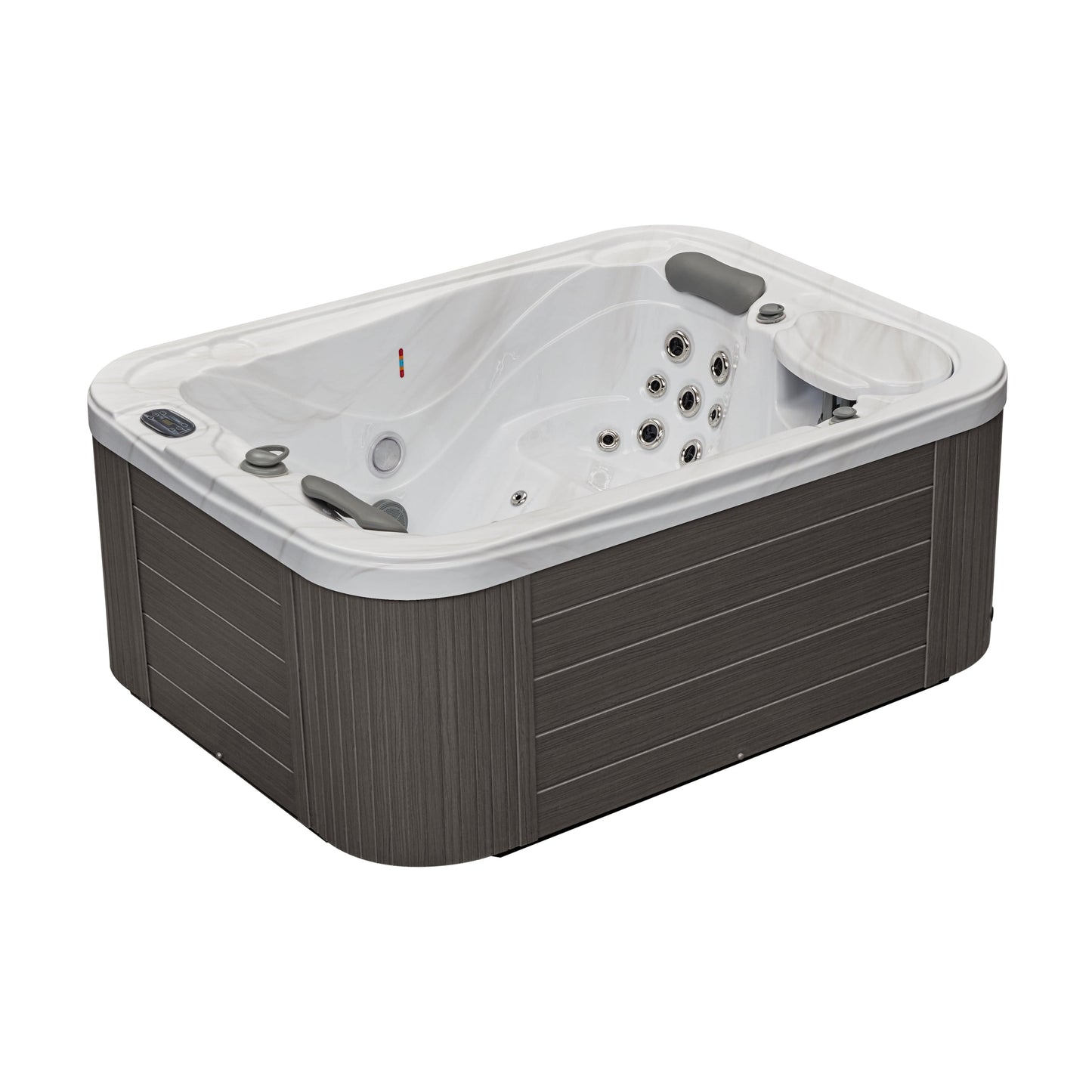 Luxury Spas Casey 3 Person Hot Tub (WS-595 CG) - Cloud Gray