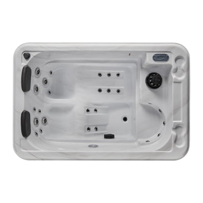 Luxury Spas Riley 3-person Hot Tub (WS-291-CG) - Cloud Gray