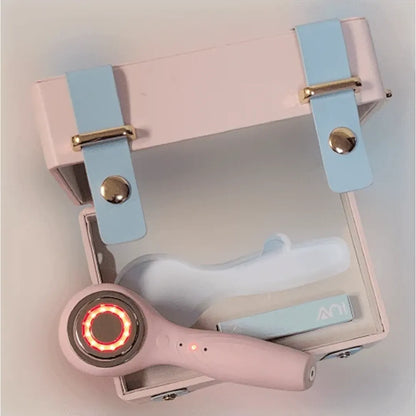 ZAQ IUV Sonic Micro-current LED Red/Blue Silicone Thermo Cleansing Brush with Gift Box