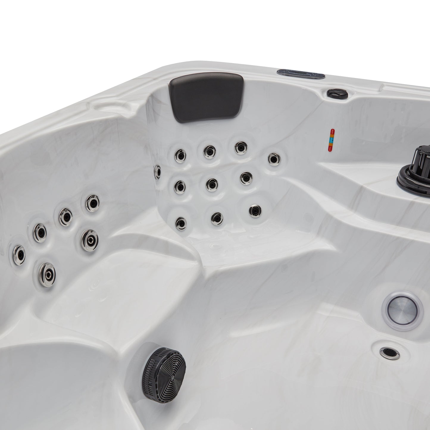 Luxury Spas Denali 7-person Hot Tub (WS-299 CG) - Cloud Gray