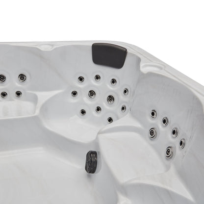 Luxury Spas Denali 7-person Hot Tub (WS-299 CG) - Cloud Gray