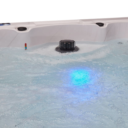 Luxury Spas Denali 7-person Hot Tub (WS-299 CG) - Cloud Gray