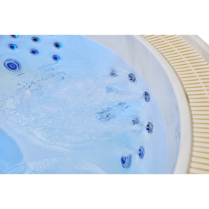 Luxury Spas Oscar 6 Person Hot Tub (WS-007 CG) - Cloud Gray