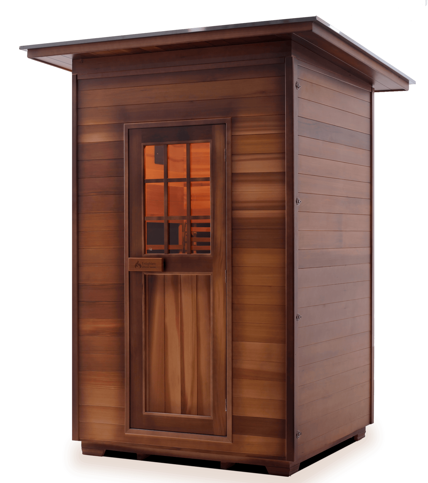 Enlighten Infrared/Traditional Sauna SAPPHIRE - 2 Slope - 2 Person Outdoor Sauna