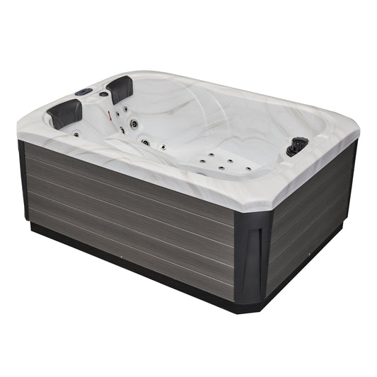 Luxury Spas Largo 3-person Hot Tub (WS-696-CG) - Cloud Gray