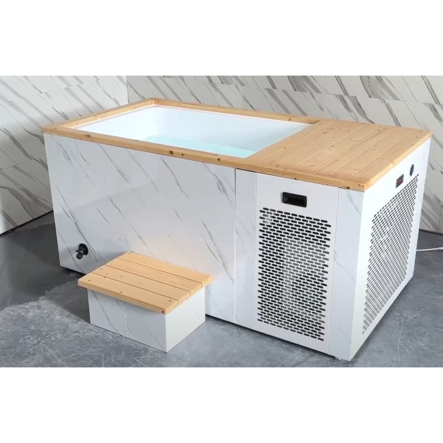 Luxury Spas 1 Person Cold Plunge Platinum - White