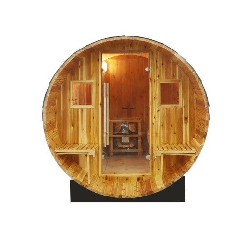Sunray Oasis 2-4 Person Traditional Canopy Barrel Sauna