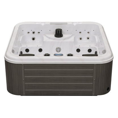 Luxury Spas Social 5 Person Hot Tub (WS-297) - Cloud Gray