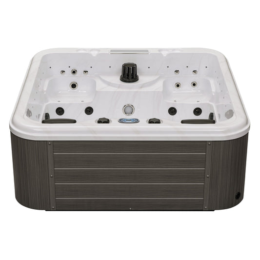 Luxury Spas Social 5 Person Hot Tub (WS-297) - Cloud Gray