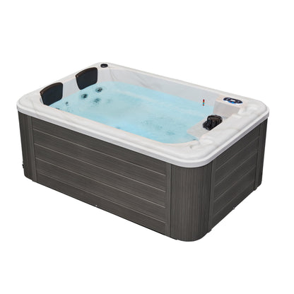 Luxury Spas Riley 3-person Hot Tub (WS-291-CG) - Cloud Gray