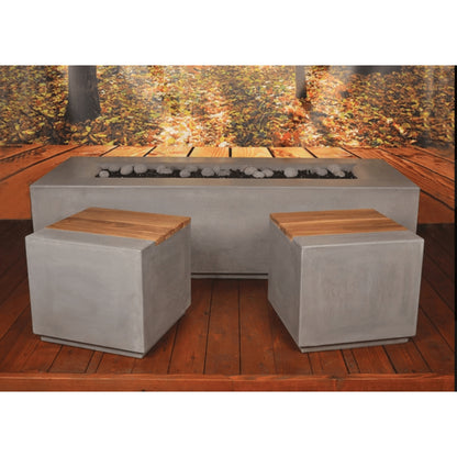 Archpot Aura Rectangle Fire Table - 78X32X20