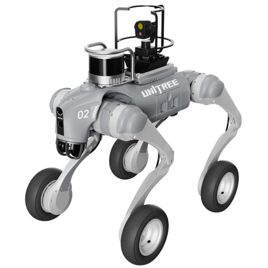 Unitree Go2-W Inspection - AI Quadruped Robot Dog with Wheels