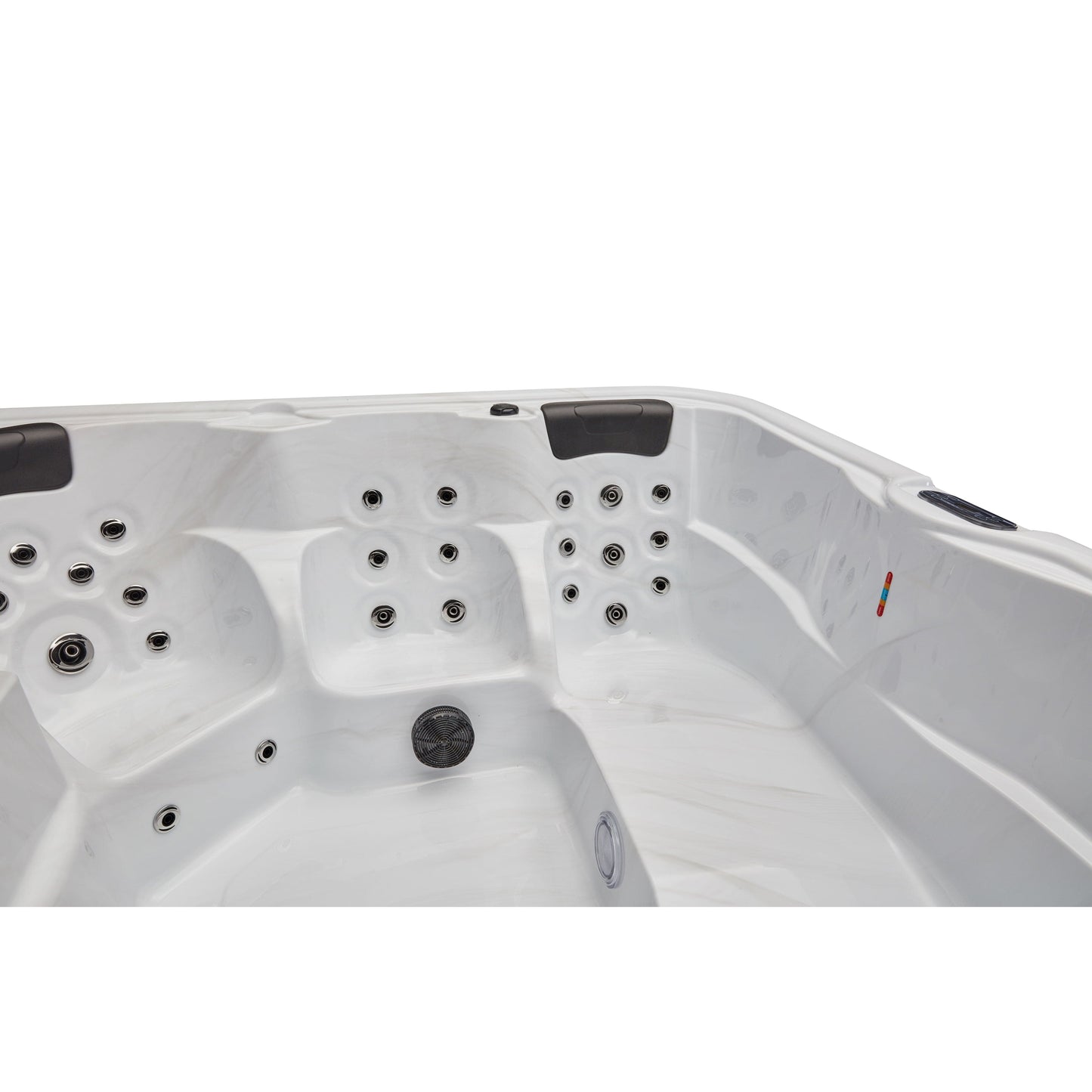 Luxury Spas Eclipse 6 Person Hot Tub With Bluetooth (WS-192-CG) - Pearl Gray