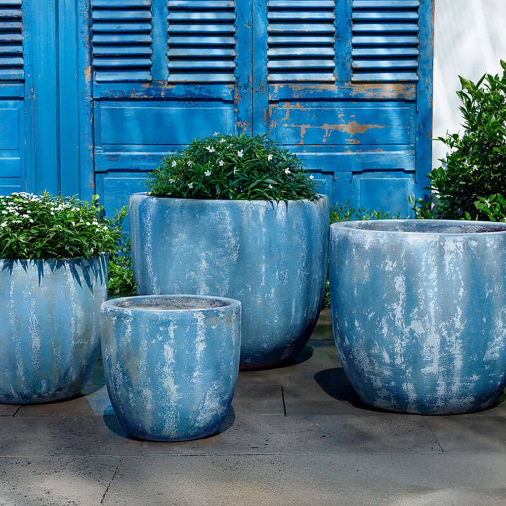 Campania International (Set of 4) Mendocino Planter - Murano Cielo - 5025-27104