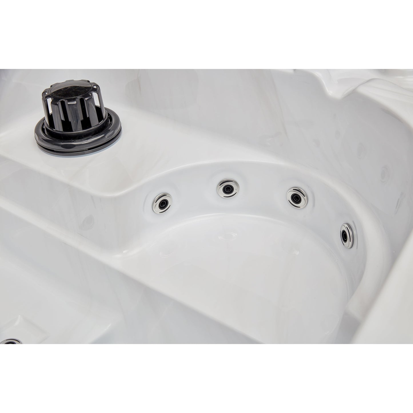 Luxury Spas Riley 3-person Hot Tub (WS-291-CG) - Cloud Gray