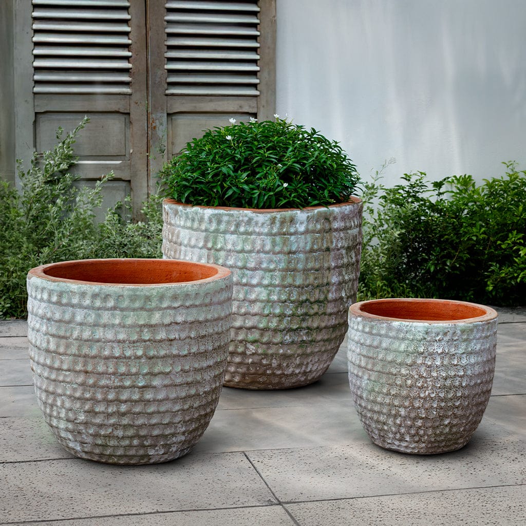 Campania International (Set of 3) Dimple Planter - Murano Fresco - 6280-27203