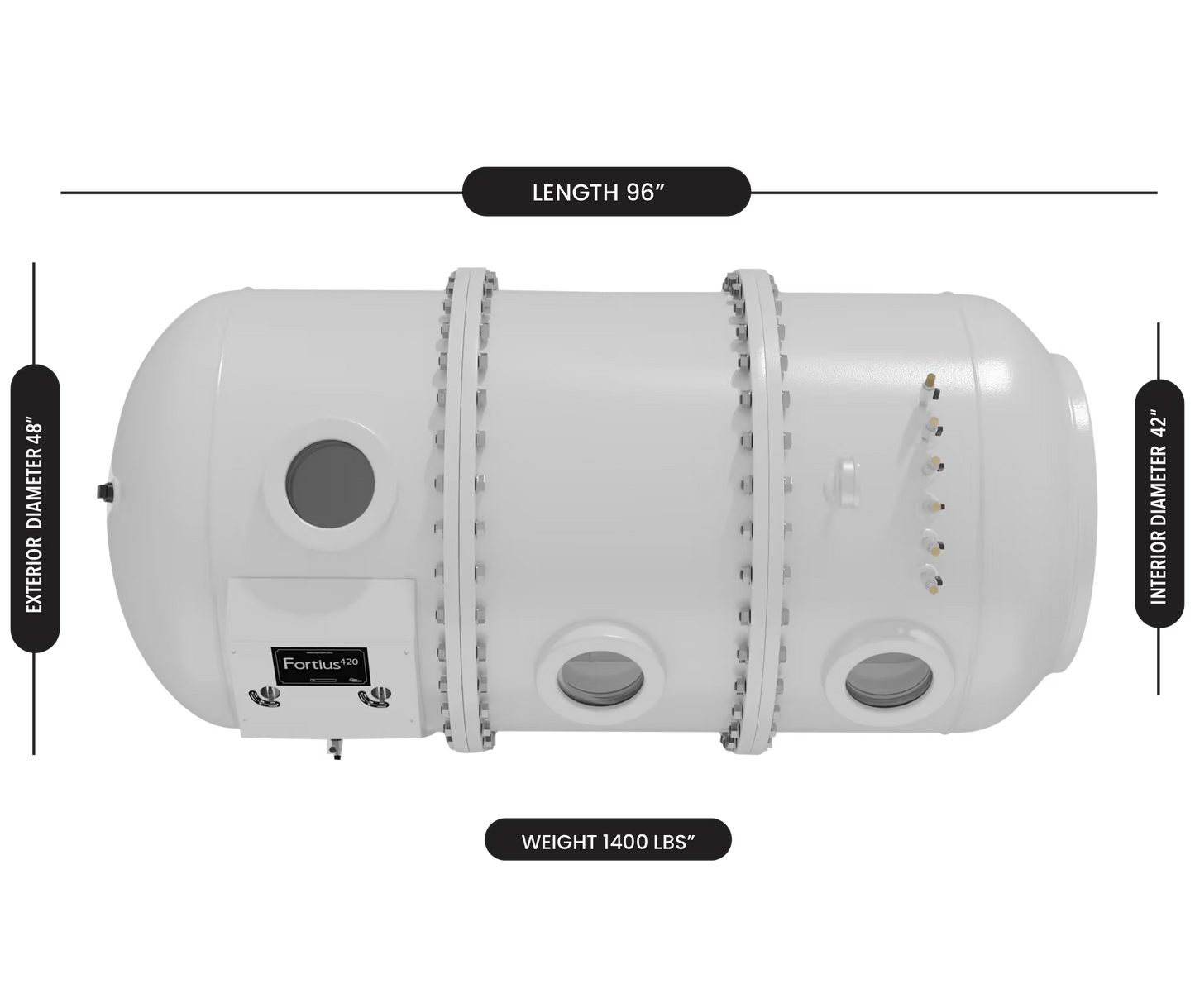 Oxyhealth - Fortius 420®-EXP Hyperbaric Oxygen Chamber – FDA Cleared, Made in USA