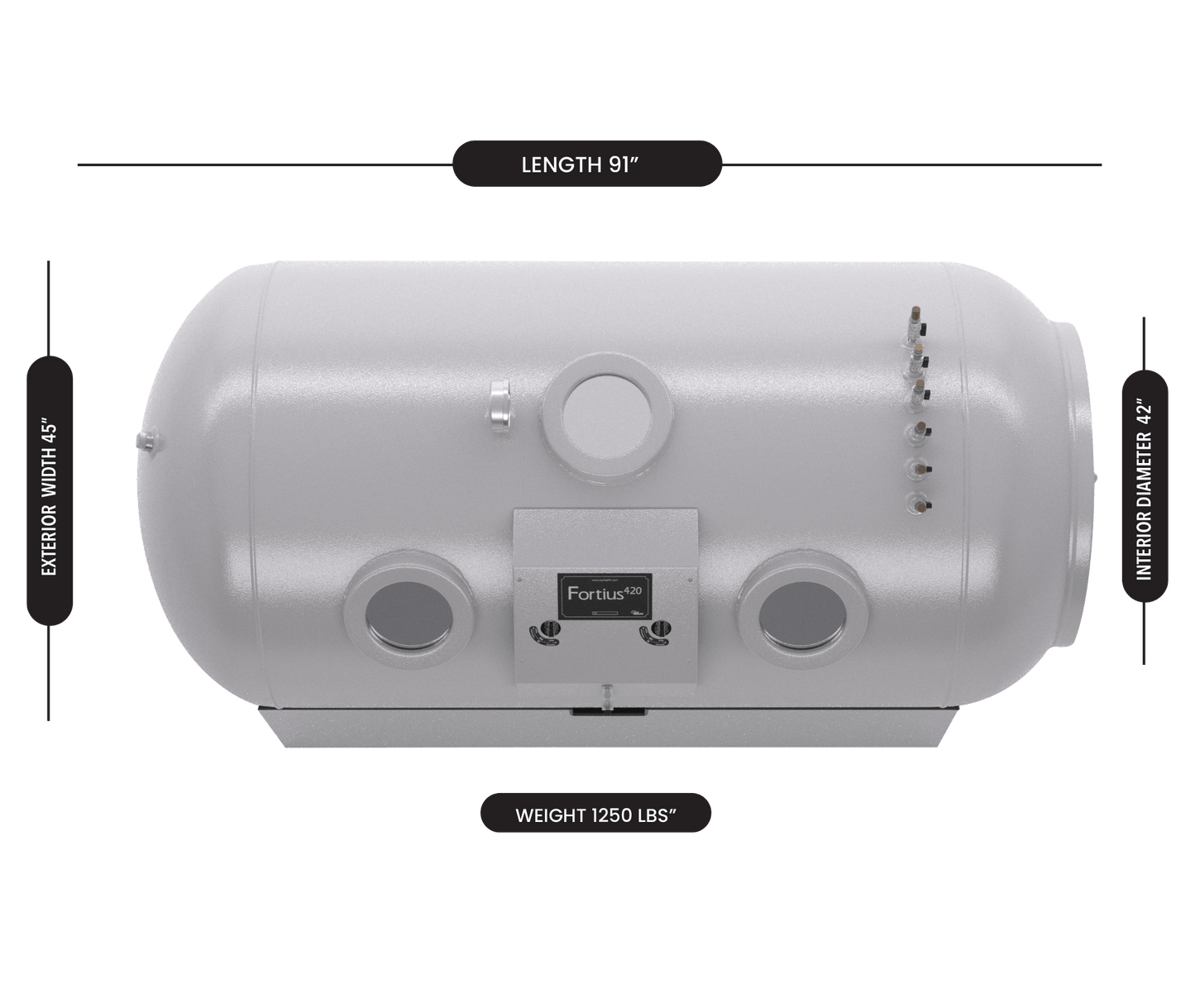 Oxyhealth - Fortius 420® Hyperbaric Oxygen Chamber – FDA Cleared, Made in USA