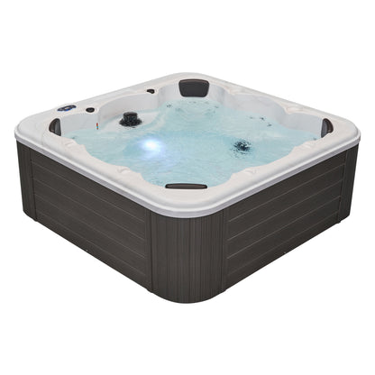 Luxury Spas Denali 7-person Hot Tub (WS-299 CG) - Cloud Gray