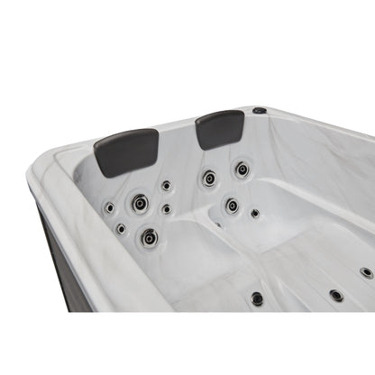 Luxury Spas Riley 3-person Hot Tub (WS-291-CG) - Cloud Gray